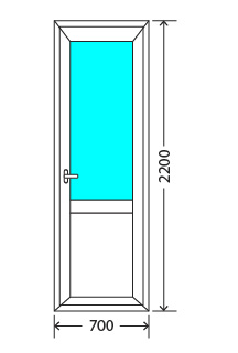 Балконный блок: дверь Exprof S-358 Климовск