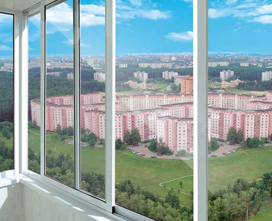 Холодное алюминиевое остекление балконов Климовск