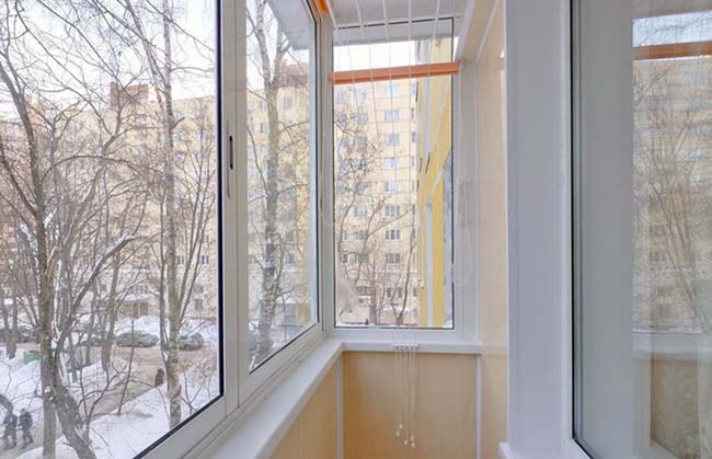 Зимнее остекление лоджии и балкона зимой Климовск